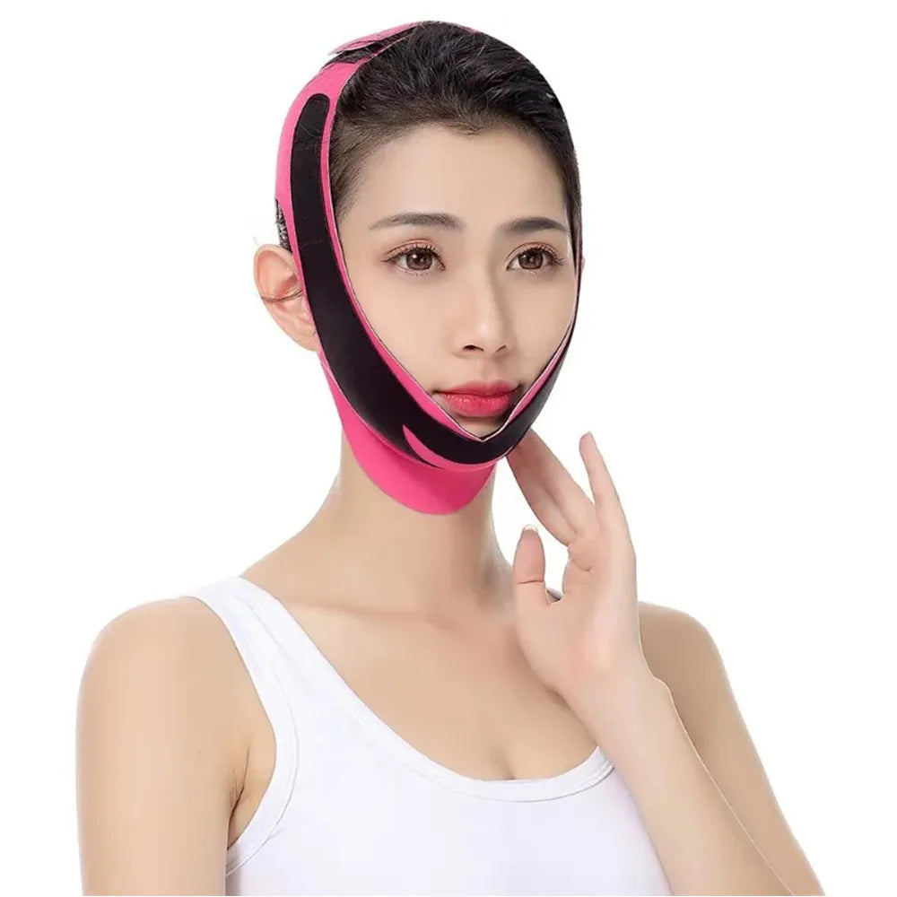 V Line Elastic Face Slimming Bandage Women Face Shape Chin Cheek Lift Up Belt Facial Massage Strap Skin Health and Beauty Tools